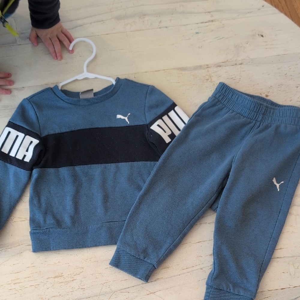 Puma Kids Blue Jogger Set